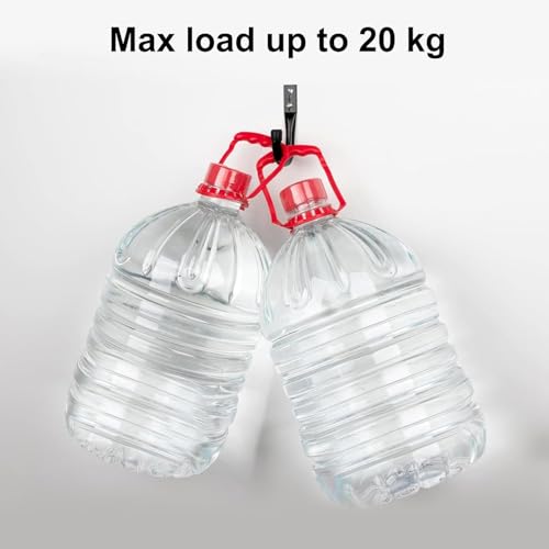 AinDen Wandhaken für Garage, 9er-Set J-Haken, Robuste Haken für Leitern und schwere Lasten (9 Stück, 12 cm x 8,9 cm)