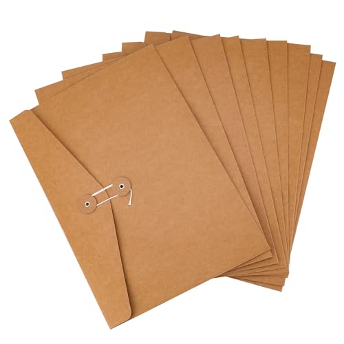 Pochette de rangement A4 kraft horizontal fini les papiers perdus avec ce lot de 24 enveloppes