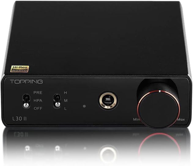 TOPPING L30 II NFCA Headphone Amp Preamp, RCA to 6.35mm Headphone Amplifier, RCA Preoutput