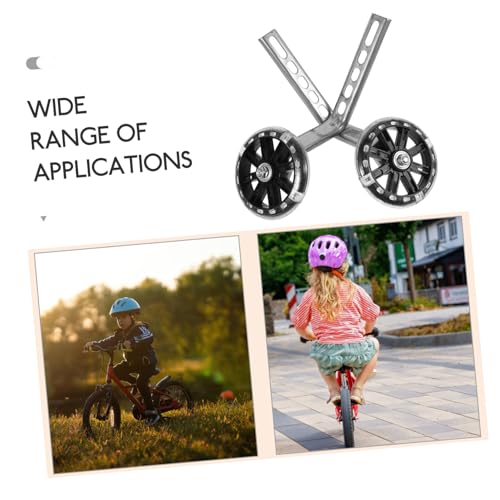 Ruedas de Entrenamiento para Bicicleta VICASKY con Luces LED, Estabilizadoras Auxiliares Negras para Principiantes, Accesorios para Bicicleta miniatura 3