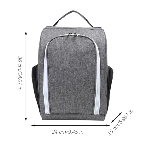 Sac de rangement pour chaussures de sport portable noir - 5