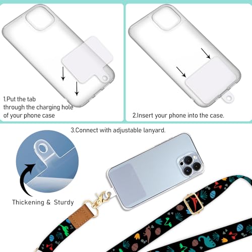 Image of Piefly Cell Phone Lanyard Crossbody Wrist Strap Adjustable for Women Cute | Travel Daily Cruise, Around the Neck, Hands-free, Universal, Fit Keys ID badge, Accessories, Compatible with Most Smartphones