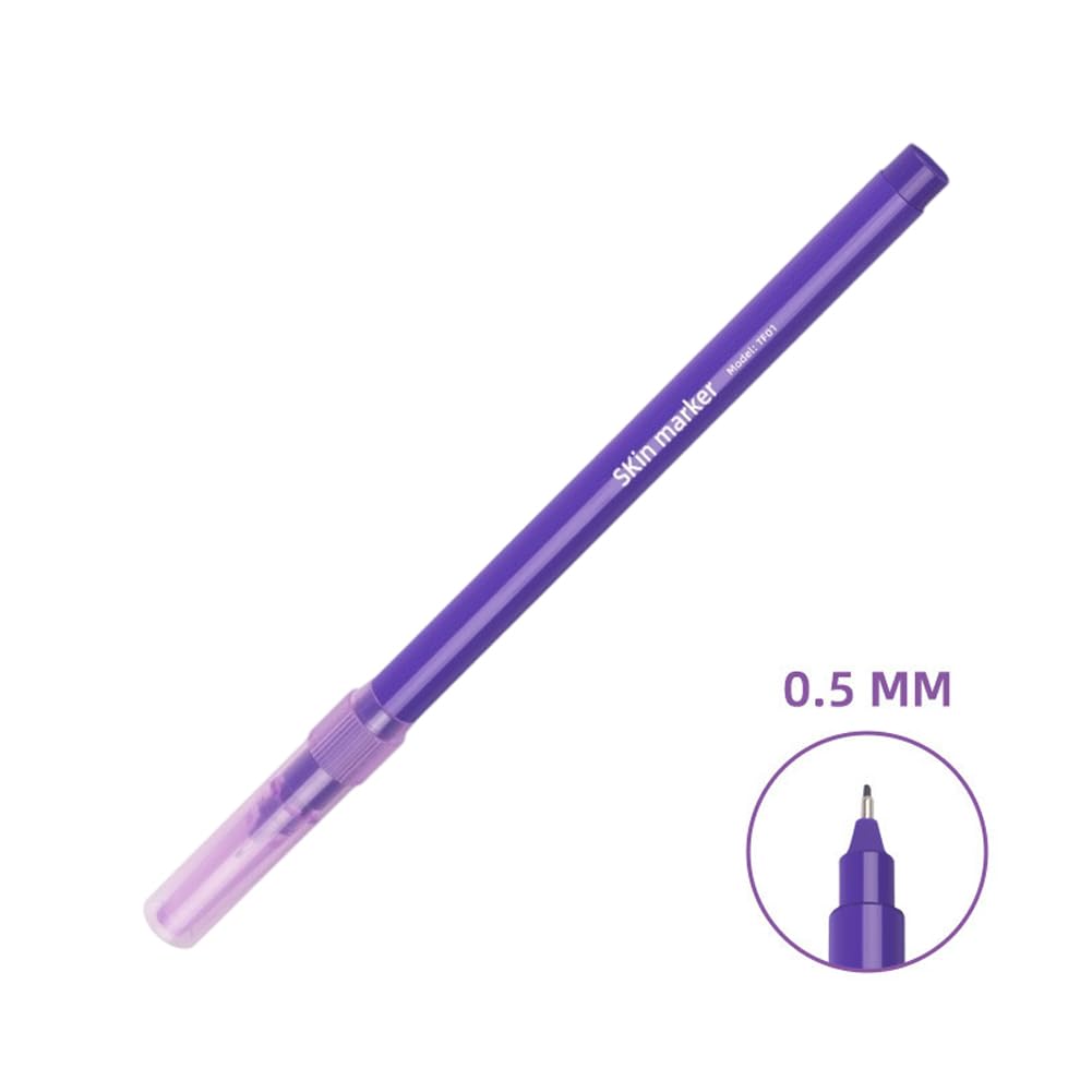 Hautmarkierungsstift wasserdichte Hautmarkierungen Chirurgische Spitzenmarkierungen Hautmarkierungsstift Tattoo Stift Papierherrscher