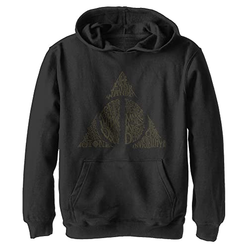 Sweatshirt à capuche Harry Potter Deathly Hallows mixte pour enfant noir