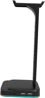 CAXUSD Suporte Para Fone De Ouvido Rgb Suporte Para Fones De Ouvido Suporte Para Exibição De Fone De Ouvido Suporte Para Fone De Ouvido Rgb Suporte Para Fone De Ouvido De Mesa Suporte