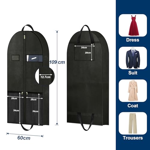 43 Reisekleidung Tasche Anzug Träger für Männer- 43 Zoll Schwarz Kleidersack Brautkleid Hülle für Abendkleid, Elegant Style, Pinterest Inspiration, Kauf Motivation für Hochzeit