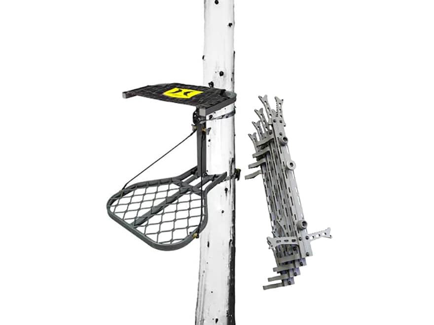 Hawk Helium Micro Ultra-Light Hang On Treestand and Stick Combo Black