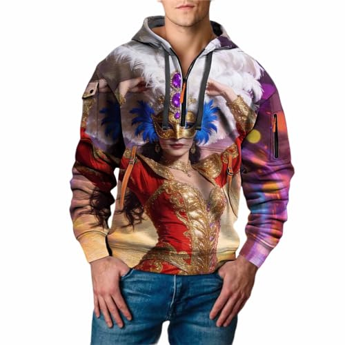 Sudadera deportiva manga larga morada XL con tejido suave estilo pijama