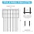 25 Panels Garden Fencing Animal Barrier, 17in (H) X 27ft (L) Dog Dig Fence Barrier, 1.25in Gap Rustproof Metal Stakes Decorative Garden Fence, Ground Defense Border Fence for Outdoor, Yard, Patio