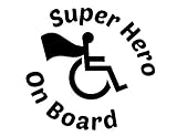 JB Print Magnet Super Hero On Board Handicapable Vinyl Decal Sticker Car Waterproof Car Decal Magnetic Bumper Sticker 5'