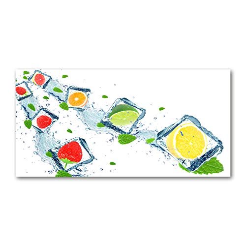 Tirages sur toile Fruits En Cubes 100x50 cm Tulup tableau décoration murale nourriture multicolore