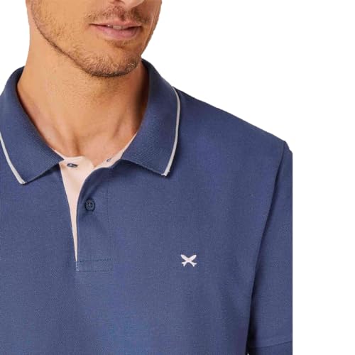 Camisa Polo Básica Hering Masculina Em Malha Piquet - Azul (M)