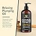Firming Body Massage Oil with Collagen & Stem Cell – Helps Smooth The Appearance of Cellulite & Improve Skin Texture – Refreshing Aromatherapy Body Oil for Legs & Full Body – 16 Fl Oz