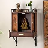 ZIGTUEI Étagère D'autel Murale De Style Chinois, Élégante Table D'offrande en Bois, Étagère pour Statue De Bouddha, pour Salon, Chambre, Couloir