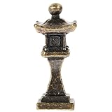 Statue de jardin japonaise : fabriquée en alliage de cuivre, cette décoration miniature est conçue pour durer et résister à l’usage