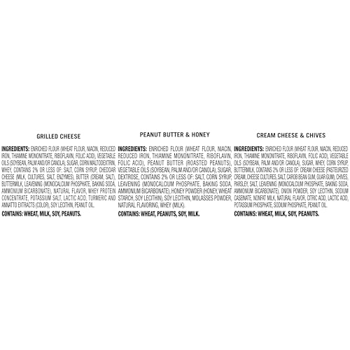 Lance Sandwich Crackers, Captain's Wafers, Variety Pack, 10 Individual Packs, 6 Sandwiches Each