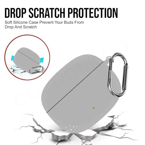 Image of Soft Silicone Case Cover for OnePlus Nord Buds 4 Pro (Radiant Gray)