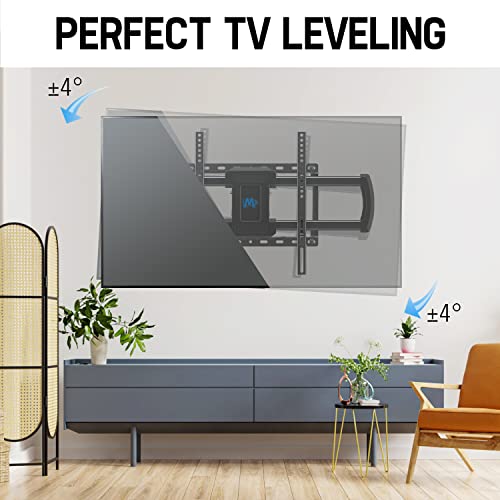 Mounting Dream Tv Mount For Most 42-75 Inch Flat Screen Tvs Up To 100 Lbs, Full Motion Tv Wall Mount With Swivel Articulating 6 Arms, Tv Wall Mounts Fit 12'', 16” Wood Studs, Max Vesa 600X400Mm #TOP6