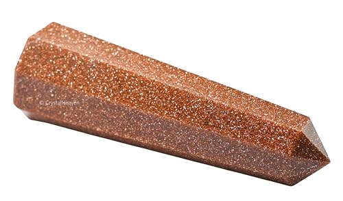 Image of Crystal Heaven Certified Red Goldstone Tower Obelisk Point For Chakra, Healing And Balancing - Aaa Grade Original Certified Gemstone Agate For Reiki Meditation Yoga Spiritual (2-3 Inches)