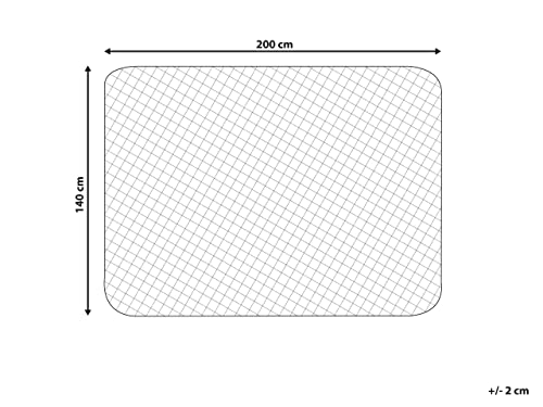 Proteggi Materasso Copri Materasso Trapuntato Matrimoniale 140 X 200 Cm Cotone Japara Bianco - 3