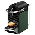 Nespresso Pixie Coffee Pod Machine by Krups, Compact Espresso Maker for Original Pods, 19-Bar High Pressure, Fast Heat-Up, Energy Saving, Auto Shut-Off, Recyclable Pods in Dark Green
