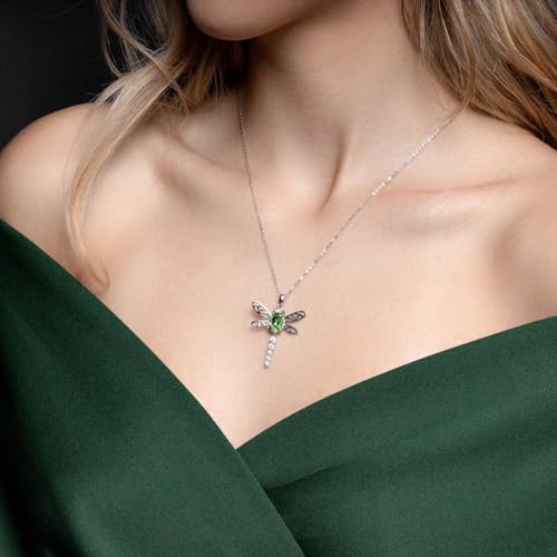 Image of 925 Sterling Silver Cubic Zirconia Animal Crystal Chain Pendant Necklace | Lovely Gift for Women and Girls, Gift for Her
