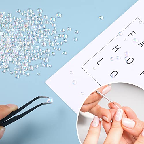 Cuentas redondas de resina efecto rocío para decorar fundas de celular y tarjetas 4