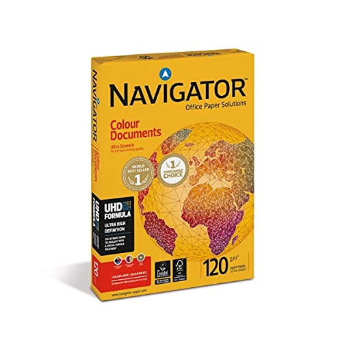 Navigator Papel para documentos, 120 g/m², tamaño A4, 250 hojas, color blanco
