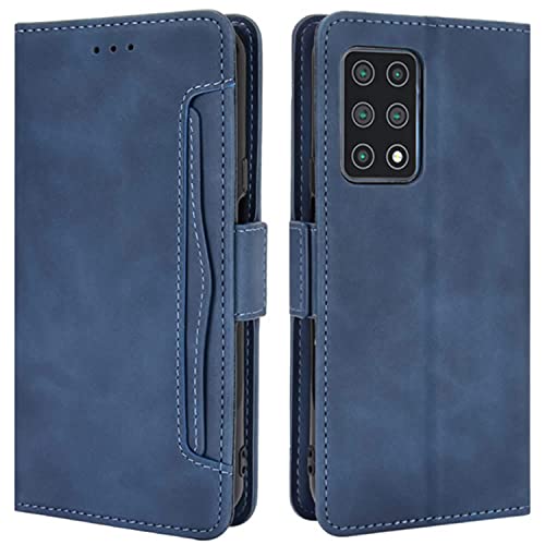 Hualubro Cubot X30 Case, Magnetic Full Body Protection Shockproof Flip Leather Wallet Case Cover With Card Slot Holder For Cubot X30 Phone Case (Blue) #TOP19