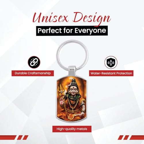 Image of Stylish Metal Keychains with Permanent Glossy Print - Inspirational Quotes & Spiritual Designs - Perfect Key chains for loved ones, Personal Use, Gifts & Return Gifts