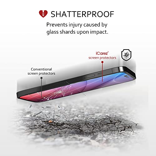 Icarez Tempered Glass Screen Protector For Iphone 14 Pro Max 6.7-Inches 2022 [3-Pack] Tray Installation Case Friendly Easy Apply #TOP4