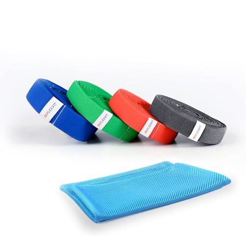 FLEXVIT Multi 4er Set final4 Fitnessbänder, Set für abwechslungsreiche Workouts und Krafttraining zuhause, Perfekt für Trainer, Familien oder Praxen
