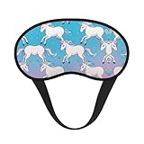 Bequeme und superweiche Schlafaugenmaske für Nickerchen, Reisen, Meditation – Magisches Einhorn-Art, drucklose 3D-Augenabdeckung für Seitenschläfer