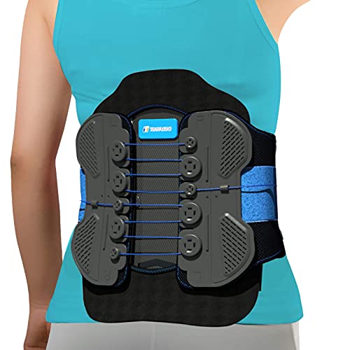 Lower-Back-Support-Belt-Fit-Belly-29535-LSO-Back-Brace-with-Maximum-Decompression-PlateAdjustable-Arch-Back-SupportLower-Back-Brace-WRemovable-Lumbar-Pad-for-Men-Women-Herniated-DiscSciatica