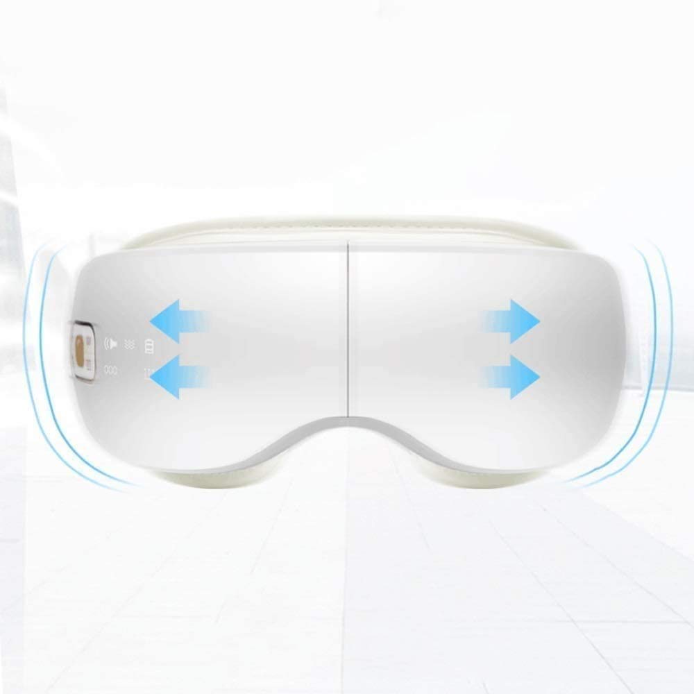 Massager de Ojos con Calor, música de compresión Masajeador de Terapia Ocular Recargable para aliviar cepa de Ojos Círculos Oscuros Bolsos de Ojo Ojo seco Mejorar el sueño