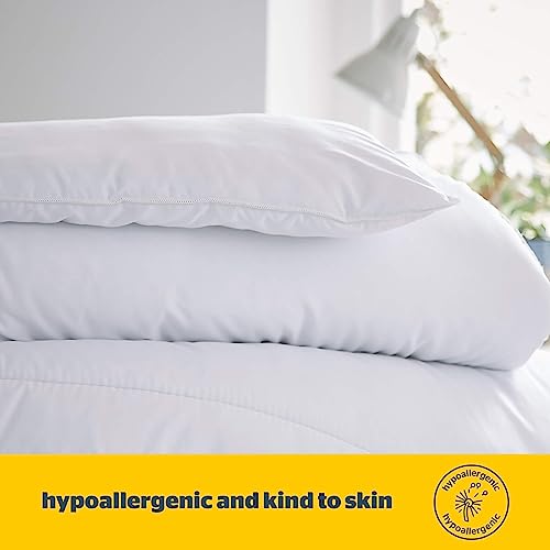 Silentnight Cooler Summer Double Duvet 4.5 Tog – Lightweight Hypoallergenic and Machine Washable Summer Duvet Quilt – Double, White