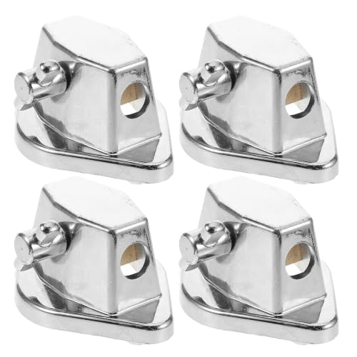 YARNOW 4pcs Drum Tom Mount Bracket - Base para Pata de Floor Tom para Bombo Jazz - Soporte para Instrumentos de Percusión miniatura 1