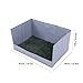 UPALDHOU Dog Grass Pad with Tray, Foldable Dog Litter Box High Walls for Indoor Outdoor Travel (L)