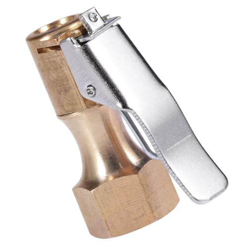 HAPINARY Tire Air Chuck with Clip Adapter Locking Nozzle for Inflation Lightweight and Portable Design Compatible with Cars Trucks and Motorcycles Durable Construction for Long Term Use