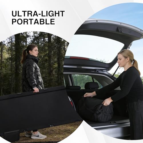 Image of REDCAMP Ultra-Light Double Cot Bed for Adults 2 Person, 500lbs 55 inch W Heavy Duty XXL Camping Double Cot, Portable Folding Sleeping Cot for Indoor Office Outdoor, Black
