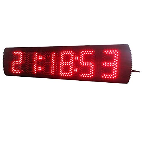 Cronómetro digital CGOLDENWALL de 5" con LED rojo, reloj de conteo regresivo o progresivo para eventos deportivos, semiesterno, sin trípode miniatura 2