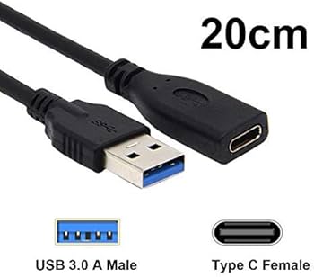 Amazon | Rosebe USB3.0 to Type C アダプタ 変換ケーブル 20cm USB