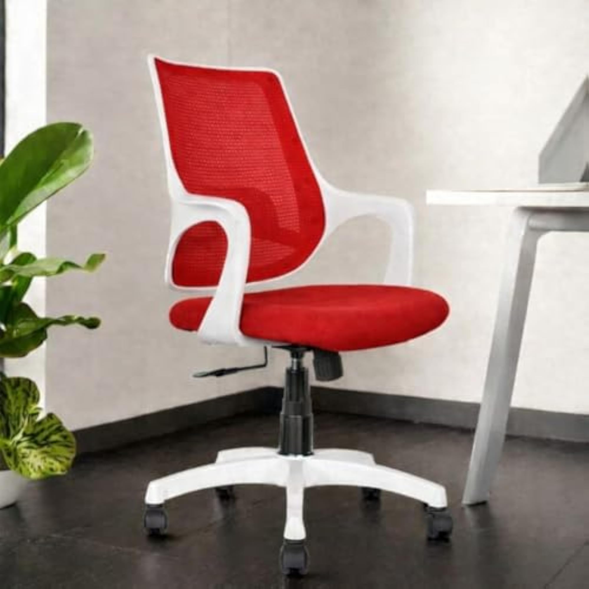SpinX Mesh Study Chair in Red