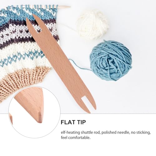 Small Wooden Weaving Shuttle Stick Tool for DIY Knitting Sweater Scarf Tapestry Craft Accessories