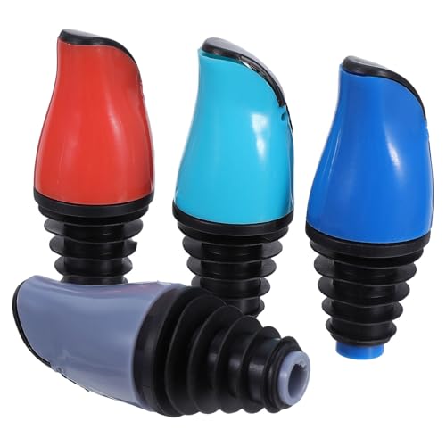 Cabilock 4 Pezzi Apertura e Chiusura Automatica del beccuccio della Bottiglia dell'olio Capo di Bottiglia di Vino Tappo Riutilizzabile di Vino