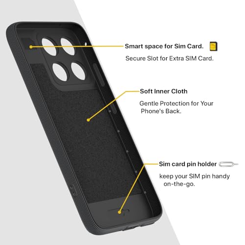 Image of Shockproof Case Compatible with Motorola Edge 70 Fusion 5G | Full Camera Protection | TPU Flexible Back Cover for Motorola Edge 70 Fusion 5G (Graphite Grey)
