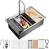 CAMMOO 33X22 Drop In Kitchen Sink, 304 Stainless Steel...