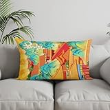 Chenlane Fundas de almohada de seda industriales modernas, 40 x 60