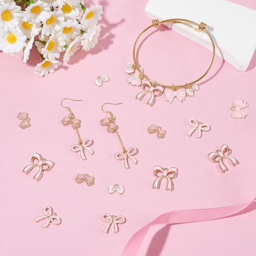 Pendentifs émail rose UNICRAFTALE de haute précision pour joaillerie artisanale