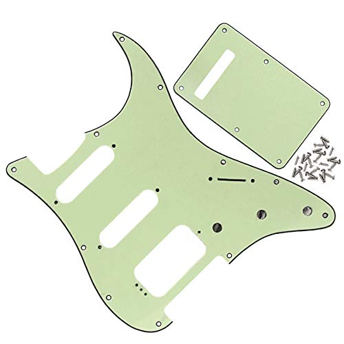 FLEOR 11 trous ronds d’angle HSS guitare Strat Pickguard et Backplate Set pour Etats-Unis/Stratocaster Mexique 4 vis de… - Les Beatles, Paul McCartney, John Lennon, RIngo Starr, George Harrison FLEOR 11 trous ronds d'angle HSS guitare Strat Pickguard et Backplate Set pour Etats-Unis/Stratocaster Mexique 4 vis de… – Image 3